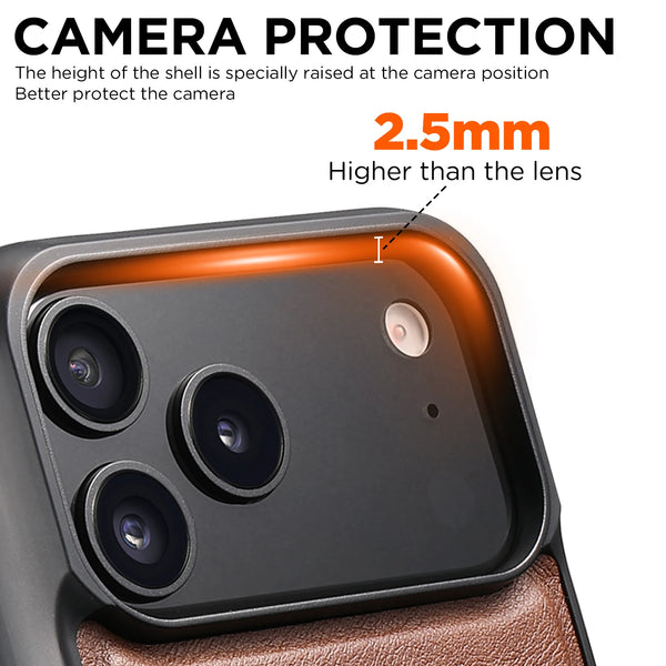 SUTENI Frosted Feel Faux Leather Magnet Wireless Charging Phone Case For iPhone 17 Pro Max 16 Plus 15 14 13 12