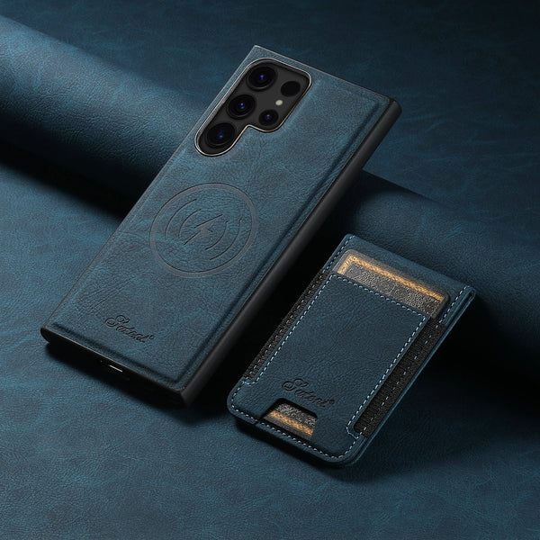 Wallet Phone Case Card Holder Leather Magnetic Pocket Cover Magsafe Wireless charging For Samsung Galaxy S26Ultra S25Plus S24
