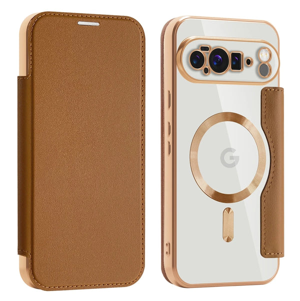 PU Leather Flip Case for Google Pixel 7A 8A 9 10 Pro 9A XL Magnetic Wallet Case Cards Slot Holder Wireless Charging Phone Cover