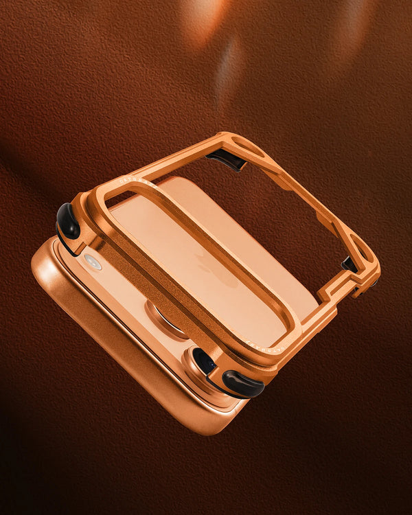 Oatsbasf Metal Phone Case for iPhone 17 Pro/Pro Max/17 Air Case Minimalist Wireless Charging Ultra-thin Bumper Protecitve Case