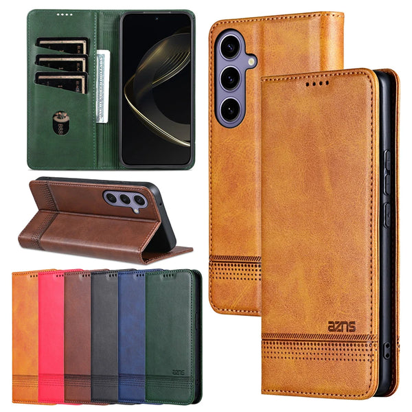 Flip Wallet Phone Case For Samsung Galaxy A06 A07 A13 A14 A15 A16 A17 A33 A34 A35 A36 A56 A55 A53 A23 A24 A25 A26 A72 A73 4G 5G