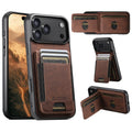 SUTENI brand Wallet Kickstand Leather Card Holder Cover For iPhone 17 16 15 14 13 12 11 Pro Plus X Xs XR Max Phone Case