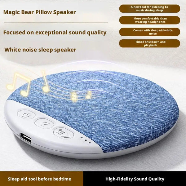Pillow Speaker For Bedroom Sleeping Multi-functional Bluetooth Music Audio With White Noise Immersive Sleep Perfect GIft