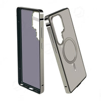 Magnetic Aluminum Metal Frame Case For Samsung Galaxy S25 S26 Ultra S26ultra 5G Hybrid Bumper Alloy Protective Cover For Magsafe