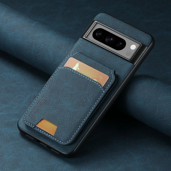 SUTENI Luxury Faux Leather Stand Card Holder Phone Case Frosted Feel For Google Pixel 9XL 8Pro 7A 6