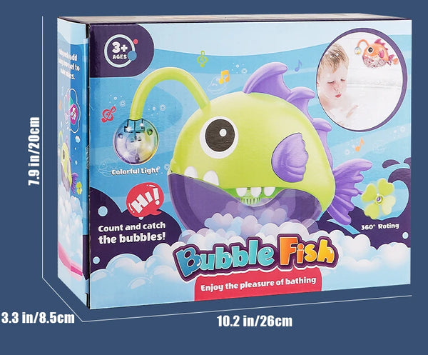 Baby Bath Soothing Toy, Bathroom Bubble Machine, Children's Fish Tank Water Play, Electric Early Education Bubble Blower