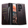 SUTENI Phone Case Faux Leather Card Holder Stand Wallet Magnet Flip Cover For Galaxy S26 Ultra S25 Plus S24 S23+