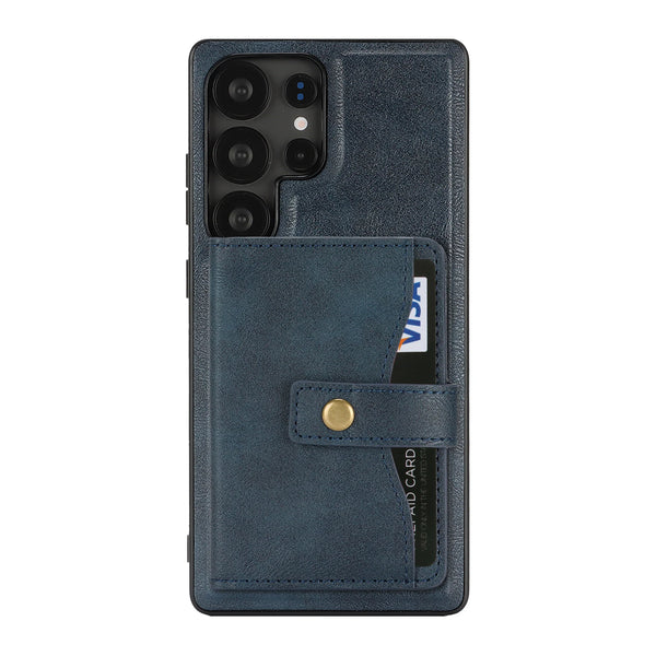 2 in 1 Magnetic Leather Case For Samsung Galaxy S26 S25 Ultra S24 Plus S23 S26U S25U KickStand Wireless Charging Phone Cover