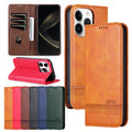 Leather Flip Case for iphone 17 Promax 17 Air 16 Plus 15 Pro max 14 13 12  Kickstand Cards Cash Slots Holder Wallet Phone Case
