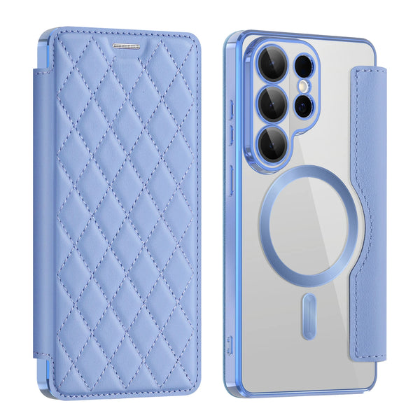 Leather Flip Case for Samsung Galaxy S26 Ultra S25 Edge S24 Plus Fe S22 S23 S26U S25U Card Holder Slots Magnetic Phone Cover