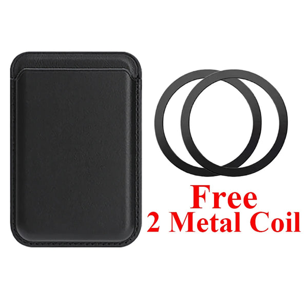 Magnetic Cards Holder Bag For iphone 17 16 15 14 13 12 Samsung Google Xiaomi Oppo Vivo Oneplus All Smart phone Cards Slots