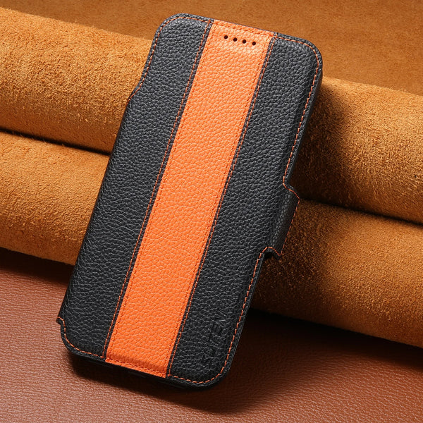 SUTENI Faux Leather Wireless Charging Card Holder Stand Wallet Magnetic Flip Cover Phone Case For iPhone 17 Pro Max 16 15 14 13