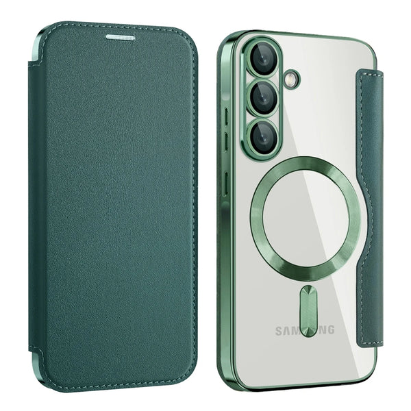Flip Case for Samsung Galaxy A15 A16 A17 A35 A36 A55 A05 A05S A06 A07 A56 A26 4G 5G Wireless Charging Card Slots Phone Cover
