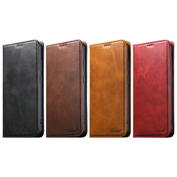 SUTENI Faux Leather Card Holder Stand Wallet Magnet Flip Cover Phone Case For Samsung Galaxy S26 Ultra S25 Plus S24 S23+