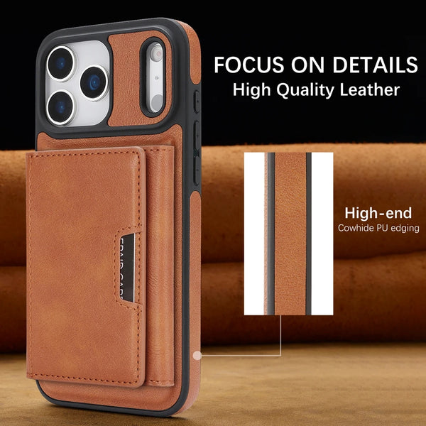 Magnetic Leather Wallet Case for iphone 16 Promax 17 Air 15 Pro Max 14 Plus 13 PM 12 Wallet 7 Cards Slots holder phone Cover