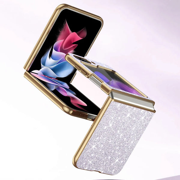 sparkling Stylish phone case Samsung Galaxy Z Flip 5 4 5G protective cover Cell phone case for women