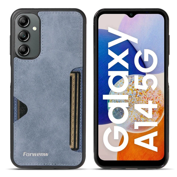 Leather Case for Samsung Galaxy A14 A15 A16 A17 A23 A24 A25 A35 A36 A53 A54 A55 A56 A71 A72 A73 4G 5G Card Slots Phone Cover