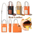 Fashion Real Leather Crossbody Bag for iphone Samsung Google Xiaomi Huawei Oppo Wallet Phone Cover Lanyard Strap Cards Cash Bag