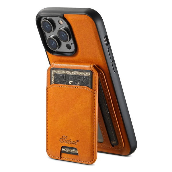 SUTENI Compatible Wireless Charging Phone Case Card Holder Leather Magnetic Wallet For iPhone 12 13 14 15 16 Plus 17 ProMax