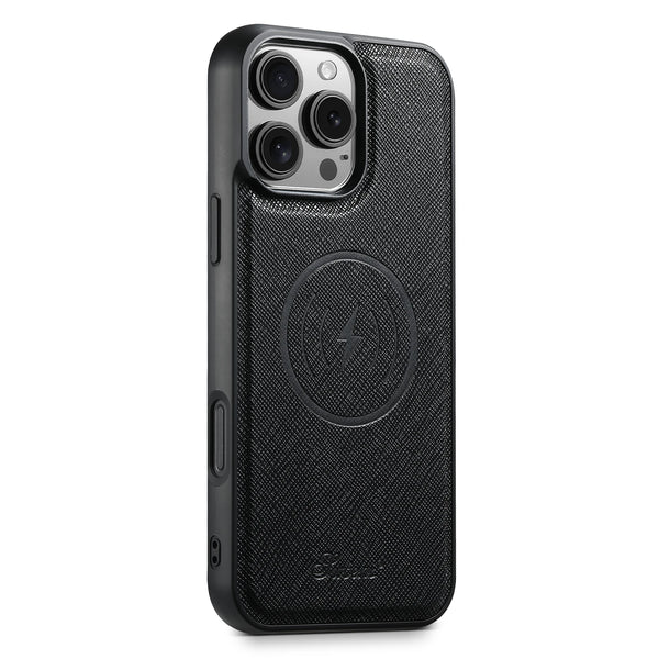 SUTENI Wireless Charging Phone Case Luxury PU Leather Magnet For iPhone 17 Pro Max 16 Plus 15 14 13 12