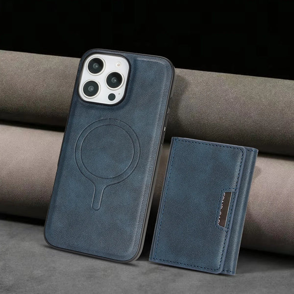 2 in 1 Detachable Magsafe Case for IPhone 17 Air 16 Promax15 Plus 14 Pro 13 Pro Max 12 Magnetic 7 Card Slots Holder Phone Cover