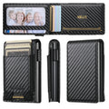 SUTENI Faux Leather For Men Wallet Card Slot Wallet Flip Cover Card Box Pressing The Button Automatically Ejects The Card