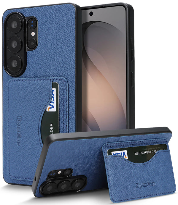 Card Slots Leather Case for Samsung Galaxy S26 Ultra S25 Plus S24 S23 S26U S25U S24U S23U Cards Holder Kickstand Phone Cover