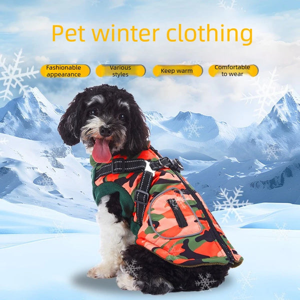 Puppy Clothes Winter Dog Coat Jacket for Small Medium Dog Reflective Costume Pet Apparel Chihuahua French Bulldog Pug Outfits