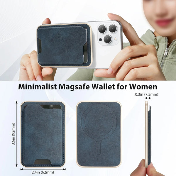 Ultra Thin Magnetic Cards Bag Holder For iphone 16 15 14 13 12 11 Samsung Oppo Xiaomi Oneplus Google Phone for All Smartphones
