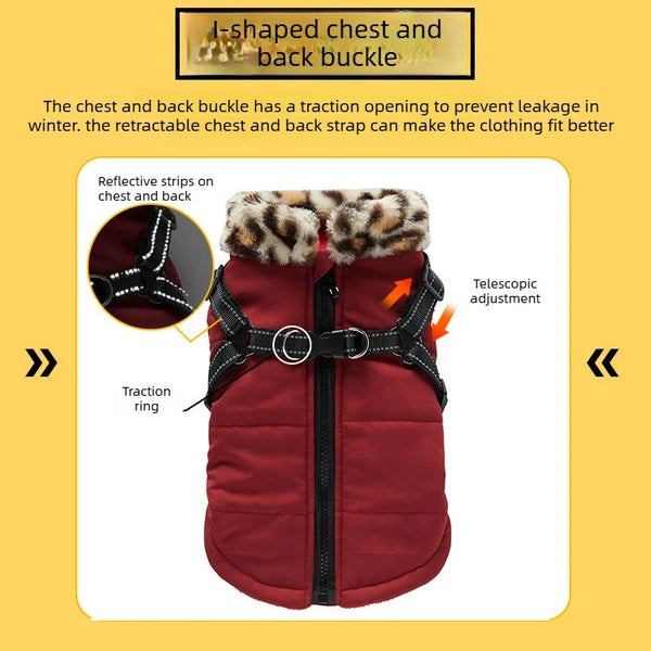 Puppy Clothes Winter Dog Coat Jacket for Small Medium Dog Reflective Costume Pet Apparel Chihuahua French Bulldog Pug Outfits