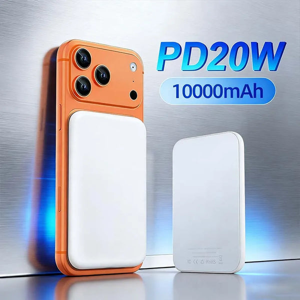 20000mAh Magnetic Power Bank PD 22.5W Wireless Fast Charger For Magsafe Portable Auxiliary Battery For iPhone Air 17