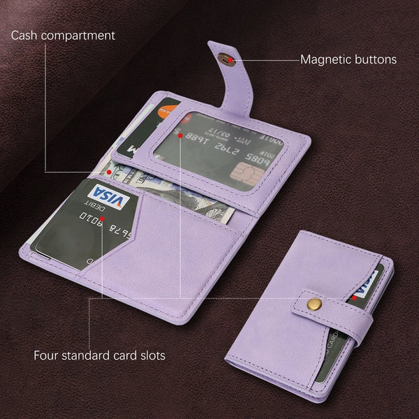 Cards Holder For iphone 16 15 14 13 12 11 Samsung Oppo Xiaomi Google Phone Strong Magnetic Wallet Card Slots for All Smartphones