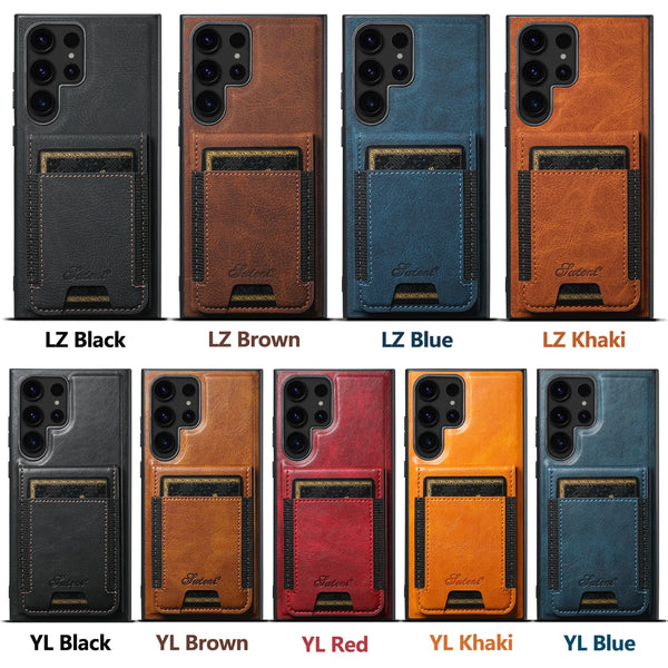 Wallet Phone Case Card Holder Leather Magnetic Pocket Cover Magsafe Wireless charging For Samsung Galaxy S26Ultra S25Plus S24