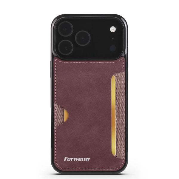 Leather Case For Iphone 17 Air 16 Promax 15 Plus 14 Pro Max 13 12 mini 11 Iphone17 Iphone16 Card Slots Cards Holder Phone Cover