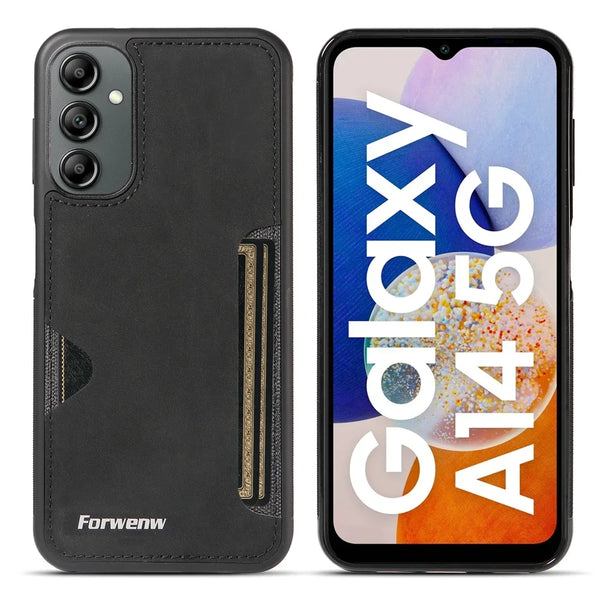 Leather Case for Samsung Galaxy A14 A15 A16 A17 A23 A24 A25 A35 A36 A53 A54 A55 A56 A71 A72 A73 4G 5G Card Slots Phone Cover
