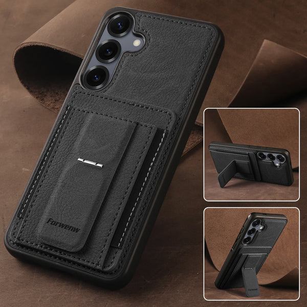 Card Slots Phone Case for Samsung Galaxy Samsung Galaxy A15 A35 A55 A16 A36 A56 A17 4G 5G Kickstand Card Holder Phone Back Cover