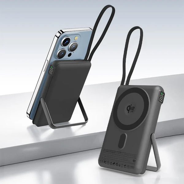 Qi2.2 25W Wireless + PD30W Power Bank 10000mAh with MagSafe, Fast Charging Battery Pack, Charger for iPhone 17/16, Samsung S26