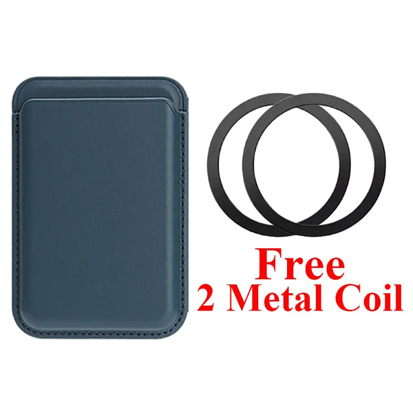 Magnetic Cards Holder Bag For iphone 17 16 15 14 13 12 Samsung Google Xiaomi Oppo Vivo Oneplus All Smart phone Cards Slots