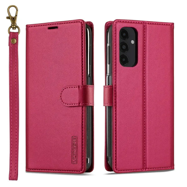 Magnetic Flip Leather Phone Case for Samsung Galaxy A17 5G A37 A57 A56 A36 A16 A55 A35 A15 A54 A14 S26 S25 FE Wallet Cards Cover