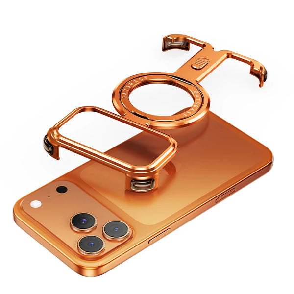 Oatsbasf Metal Phone Case for iPhone 17 Pro Max/17 Pro with Magnetic Stand 360° Rotatable Magsafe Aluminum Metal Frameless Cover