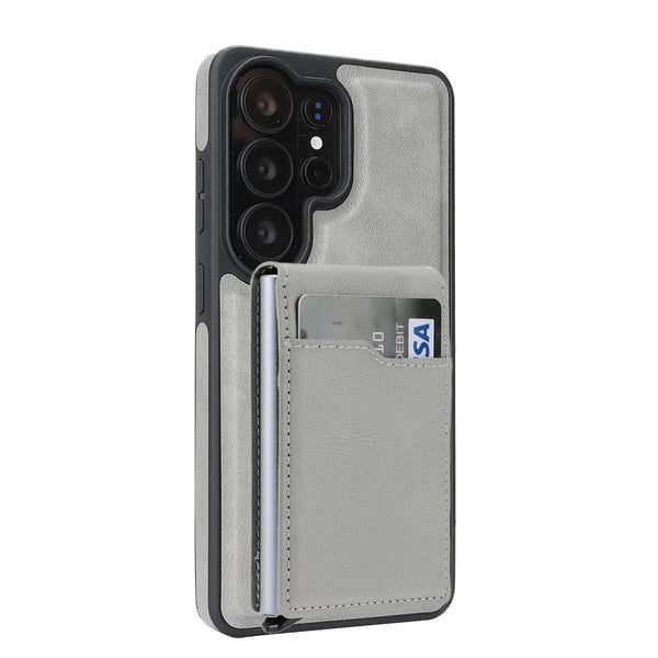2 in 1 Card Box Leather Case For Samsung Galaxy S26 S25 Ultra S24 Plus S23 S26U S25U S24U Magnetic Cards Holder Phone Cover
