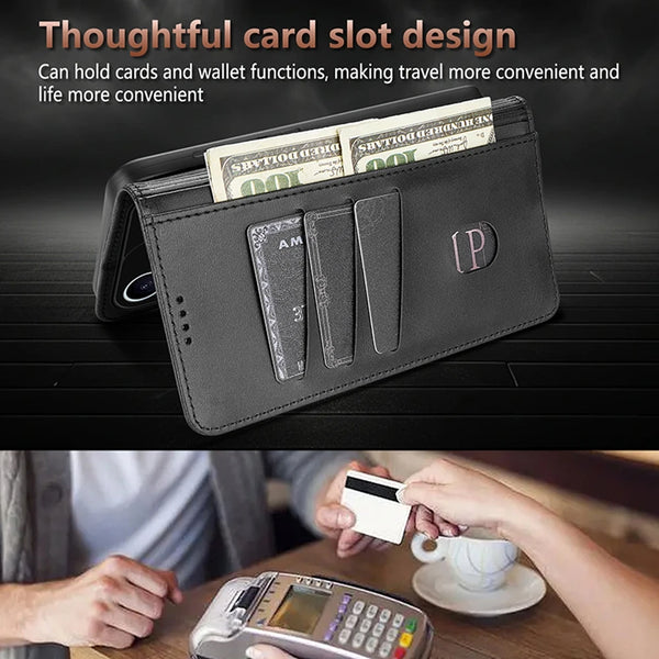 Flip Wallet Case for iphone 17 Promax Air 16 Plus 15 Pro max 14 Pro 13 12 Kickstand Cards Slots Cash Holder Leather Phone Cover