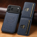 SUTENI Wireless Charging Magnet Phone Case Card Holder Stand Faux Leather For iPhone 17 Pro Max 16 Plus 15 14 13 12