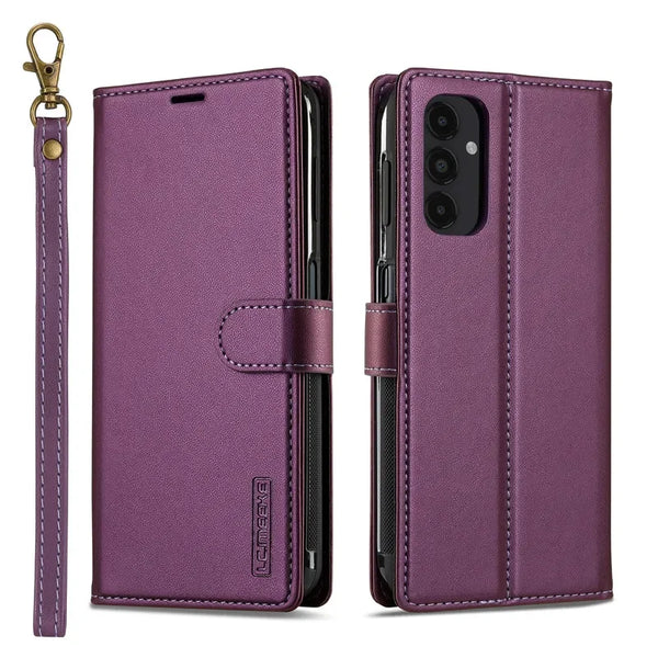 Magnetic Flip Leather Phone Case for Samsung Galaxy A17 5G A37 A57 A56 A36 A16 A55 A35 A15 A54 A14 S26 S25 FE Wallet Cards Cover