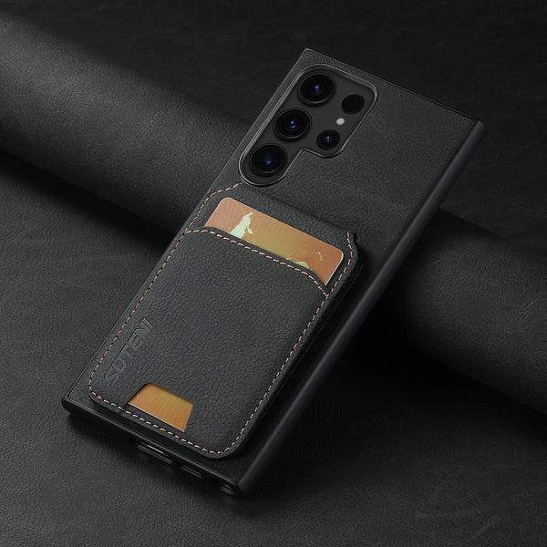 SUTENI Leather Wallet Card Holder Phone Cases For Samsung Galaxy S26 Ultra S25 Plus S24 S23 S22 Note20