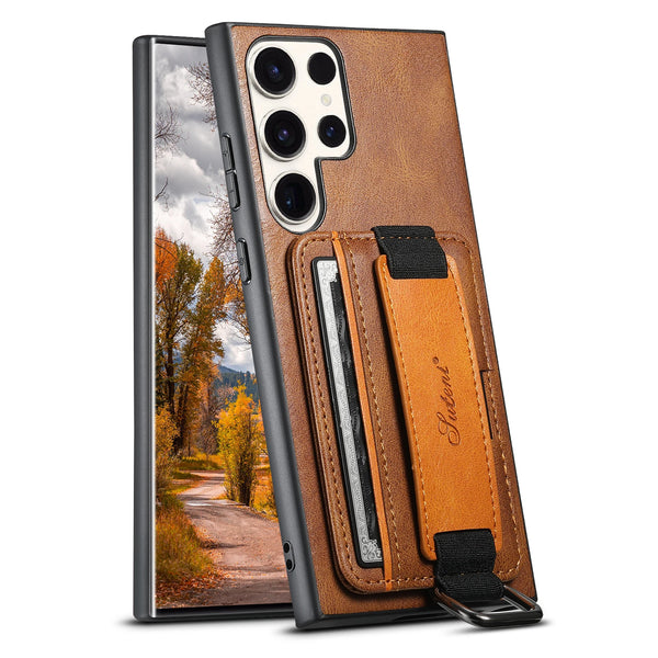 SUTENI Leather Wallet Phone Case For Samsung Galaxy S24 S23 S22 FE A53 A54 A14 A13 Note20 Utlra Card Slot Holder Cover