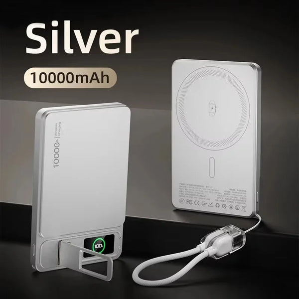 OnePlus 10000mAh Wireless Magnetic Power Bank Portable Slim External Battery 20W Fast Charging For iPhone 12-17 iWatch Airpod