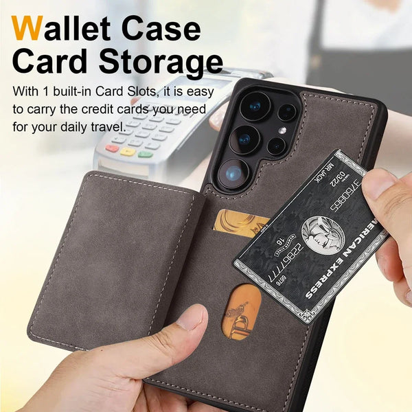 Leather Case For Samsung Galaxy A14 A15 A16 A17 A54 A55 A56 A34 A35 A36 A54 A55 A56 4G 5G Card Slots Cards Holder Phone Cover