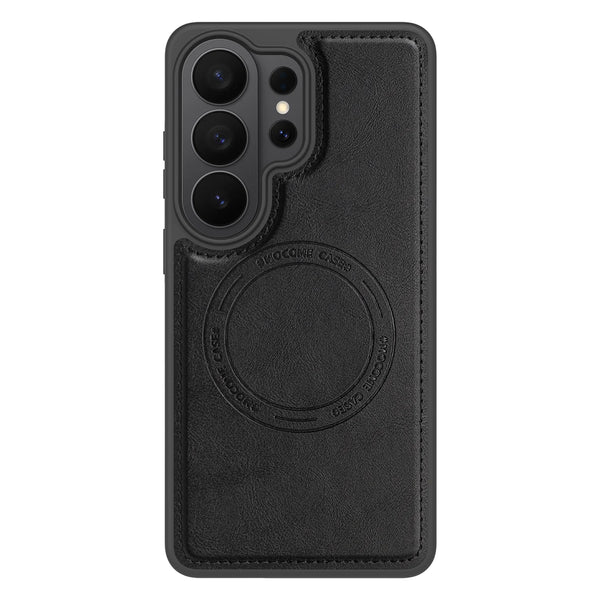Wireless Charging Leather Case for Samsung Galaxy S26 Ultra S25 Edge Fe S24 Plus S23Ultra S25U S26U S22U Magnetic Phone Cover