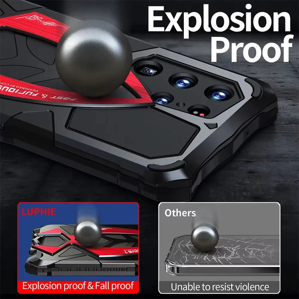 Luxury Metal Full Protect Armor Case For Samsung Galaxy S26 Ultra Phone Cover S24 S23 S22Ultra S25 S26Ultra 5G Shockproof Fundas